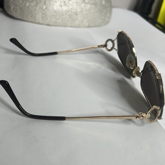 Vintage Christian Dior Eyeglasses Sunglasses Goldtone Frames - Picture 10 of 13